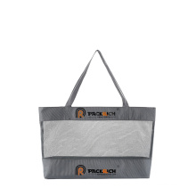 Factory custom high quality durable lady clear mesh Shopping tote bag